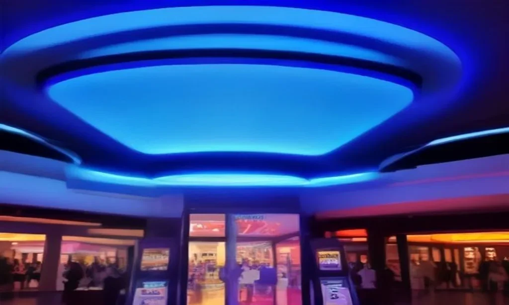 Borne de jeu interactive en centre commercial