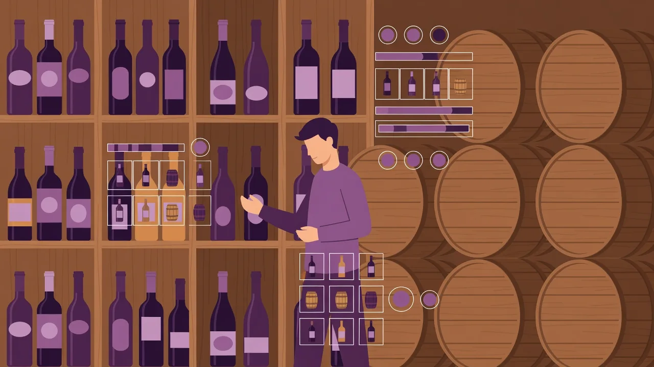 Cave à vin virtuelle dans le jeu